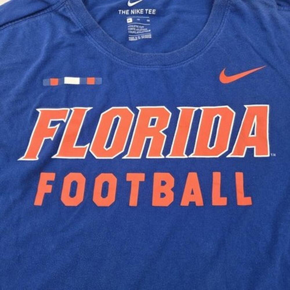 The Nike Tee Florida Gators T Shirt Mens XL Blue Short Sleeve NCAA Football